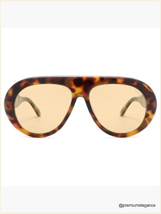 Oversized Polarized Aviator Sunglasses Retro 70s UV Protection main image 7